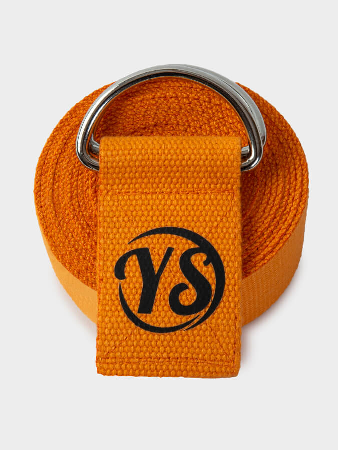 Yoga Studio Belt Strap Metal D-Ring Buckle 2.5m