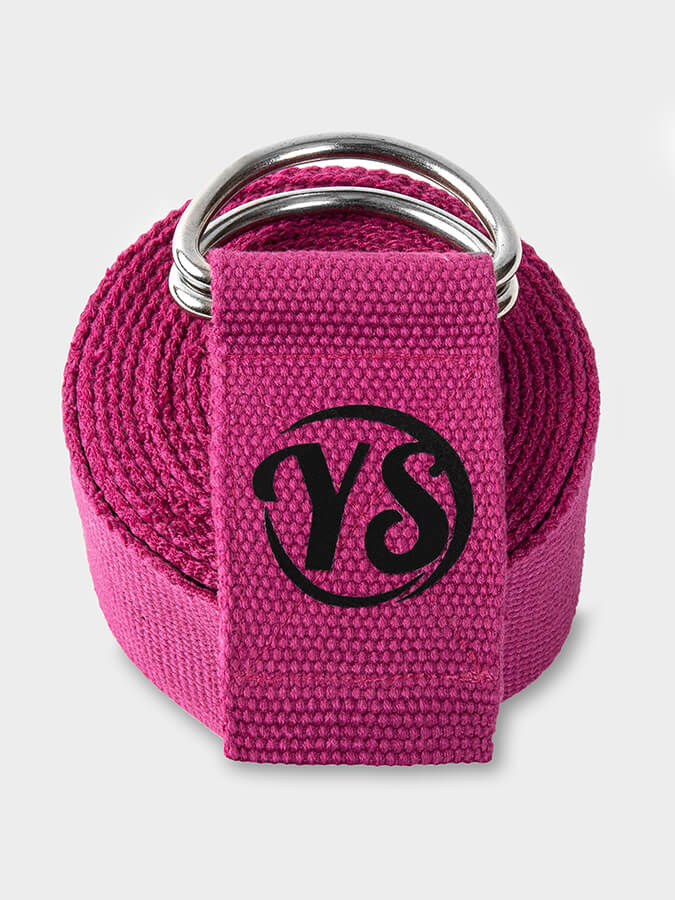 Yoga Studio Belt Strap Metal D-Ring Buckle 2.5m
