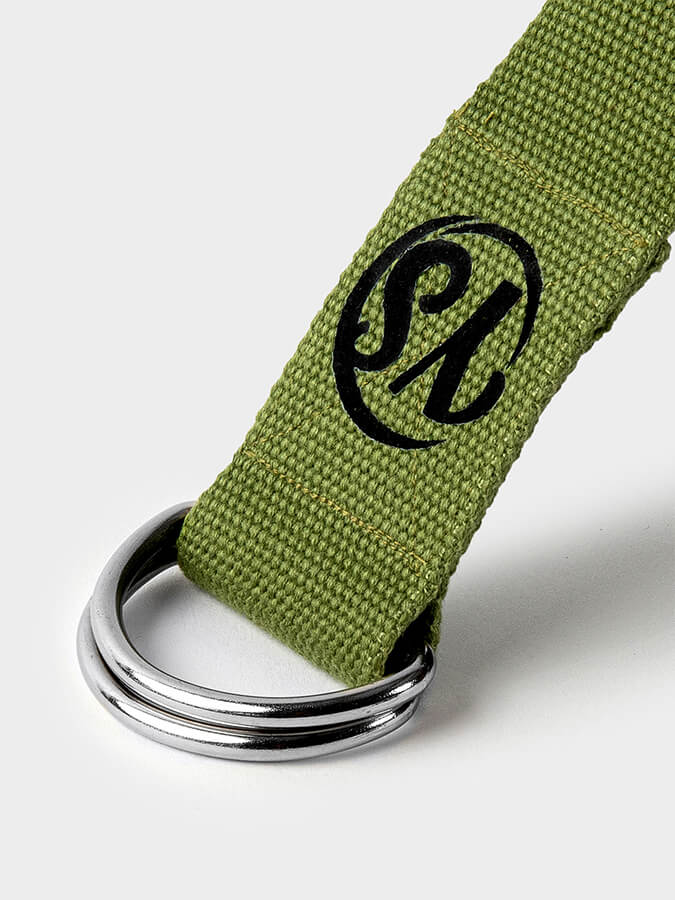 Yoga Studio Belt Strap Metal D-Ring Buckle 2.5m