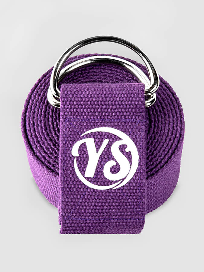 Yoga Studio Belt Strap Metal D-Ring Buckle 2.5m