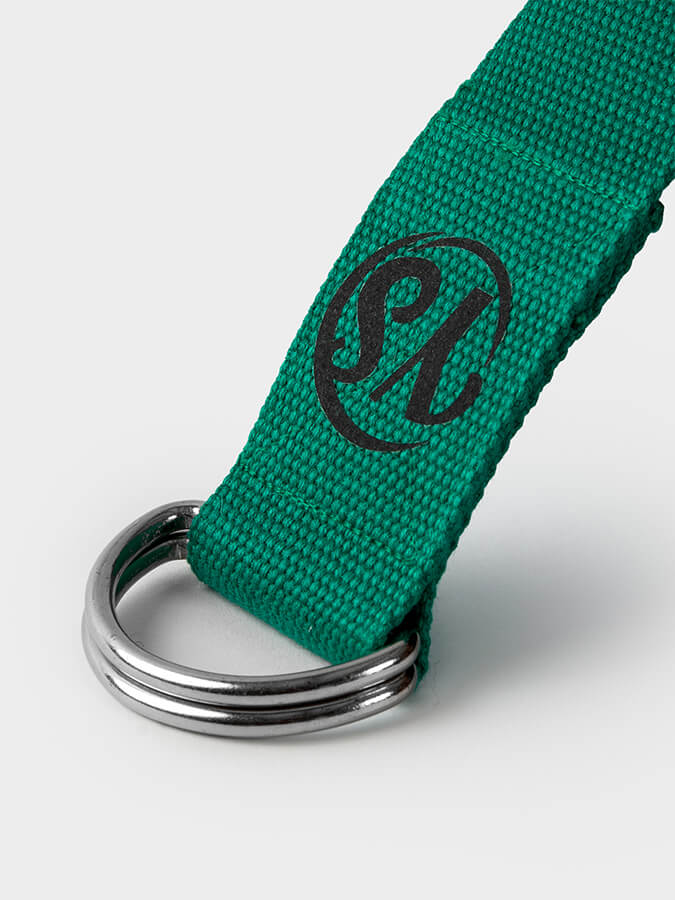 Yoga Studio Belt Strap Metal D-Ring Buckle 2.5m
