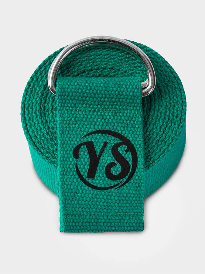 Yoga Studio Belt Strap Metal D-Ring Buckle 2.5m