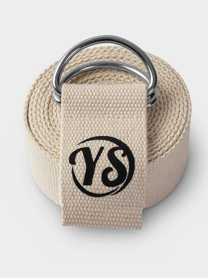 Yoga Studio Belt Strap Metal D-Ring Buckle 2.5m